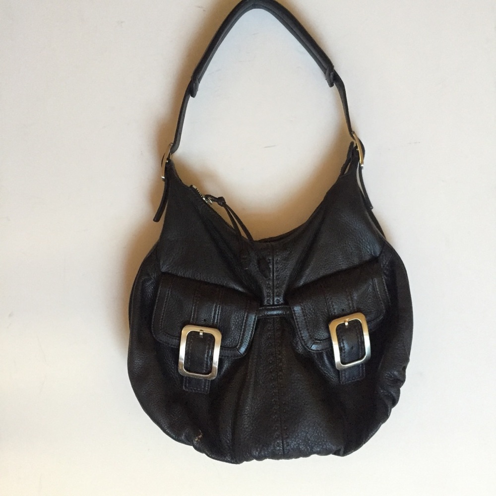 Cole Haan genuine Black leather shoulder bag excellent condition